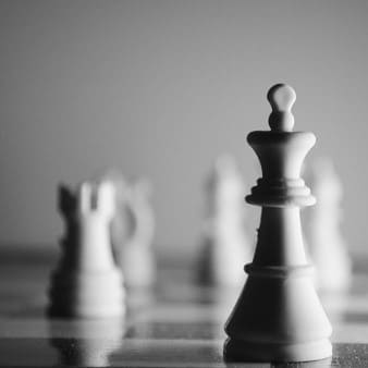 Schachfiguren als Synonym für strategisches Vorgehen im Vertrieb